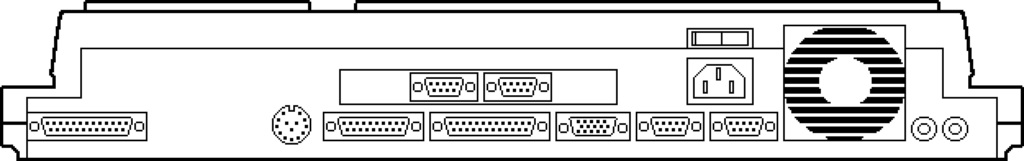 Anschlüsse Rückseite Atari TT