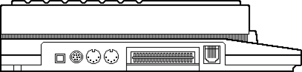 Anschlüsse Seite Atari TT